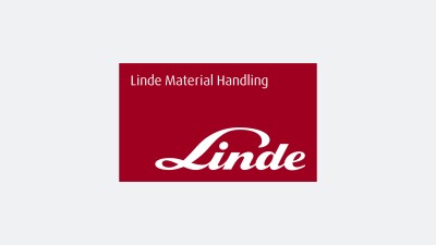 Linde Logo auf hellgrauem Hintergrund.
